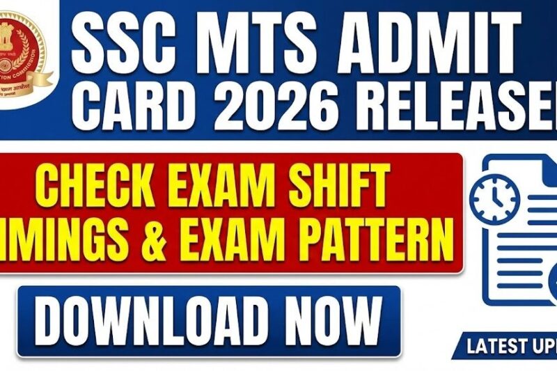 ssc mts havaldar admit card