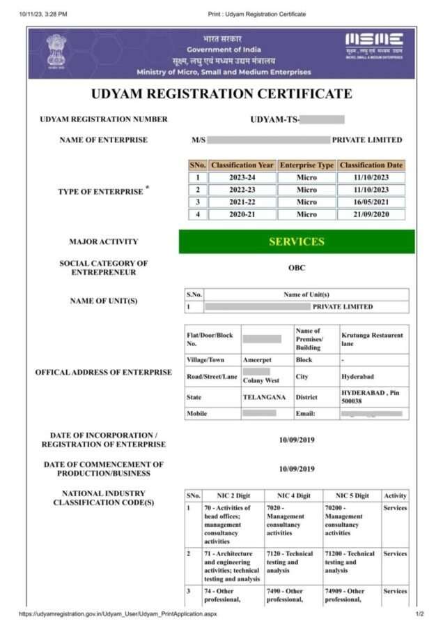 MSME REGISTRATIION