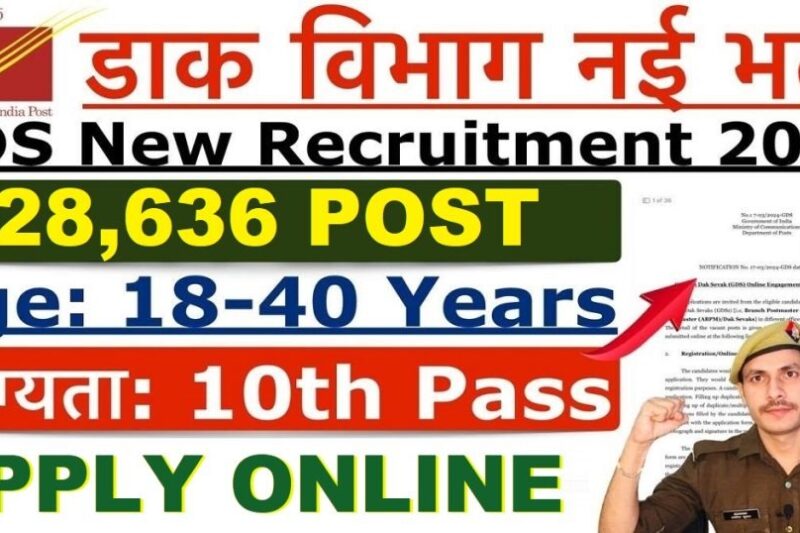 India Post GDS Online Form 2026 (28,636 Post)